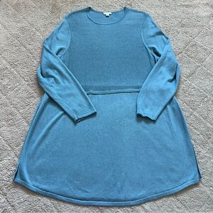 J. Jill Grace Wool Blend Long Sleeve Tunic Side Slit Women’s Size 2X